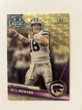 WILL HOWARD 2023 Bowman University Chrome SUPERFRACTOR 1st Bowman RC 1/1 BOOM!