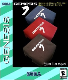 Sega Genesis model 3 system canvas dust covers