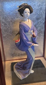Figura Geisha Japonesa Original Vintage 12.5" Alto - Imagen 1 de 5