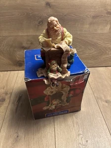 Appendiabiti calza Babbo Natale vintage con scatola - Walmart R0041 resina decorazione natalizia - Foto 1 di 17