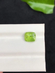 2.34 Carat Natural cut Peridot Cushion shape loose gemstone from Pakistan. - Picture 1 of 9