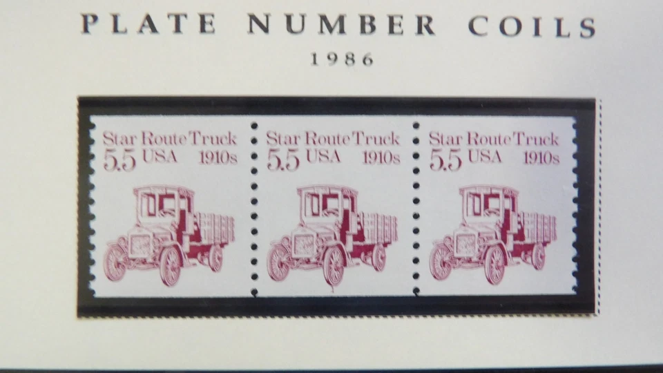 #2125 5.5c Star Route Truck PNC3 #1 MNH OG VF - Image 1 of 1