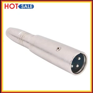 3-poliger XLR-Stecker auf 6,35-mm-Stereo-Klinkenstecker, Adapter, Mikrofon-Konve - Picture 1 of 9