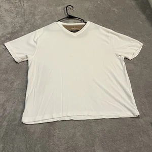 Burma Bibas Shirt Mens XL White Modal Rayon Short Sleeve Shirt - Picture 1 of 7