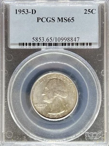 1953-D Washington Quarter MS65 PCGS (#PA10998847) - Picture 1 of 2