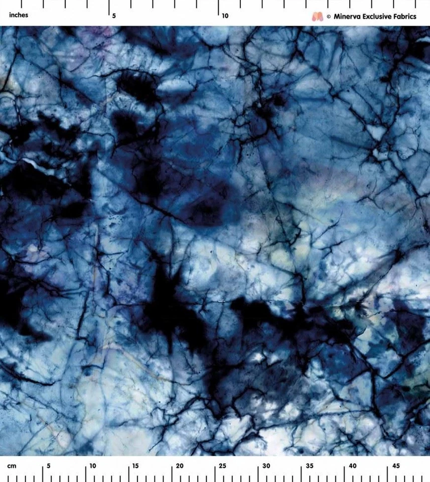 Minerva Exclusive Crepe Fabric - POD - Inky Delta - per metre - Изображение 1 из 1