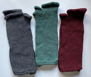 Alpaka Handstulpe 100% Alpakawolle Fingerlos warm und weich, drei Farben - Bild 1 von 8