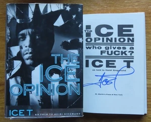 Rapper ICE-T signed  THE ICE OPINION 1994 1st Edition Book NEW JACK CITY - Picture 1 of 1