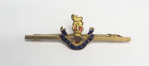 WW2 The Royal Navy Sweetheart Tie Pin Badge Kings Crown With Lion - Bild 1 von 5