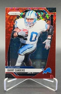 2024 Panini Prizm Barry Sanders No Huddle Red Prizm 39/75 EX/Mint (257) - Image 1 of 2