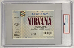Boleto Nirvana 1994 "Concierto Fantasma" Cancelado Día de la Muerte de Kurt Cobain - PSA - Imagen 1 de 5