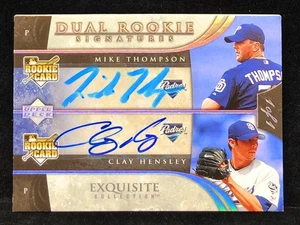2006 Exquisite Collection Mike Thompson & Clay Hensley ROOKIE AUTO 1/1 RARE - Picture 1 of 2