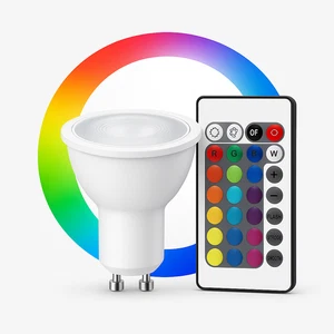 4× GU10 LED RGBW Lampe 7W mit Fernbedienung Farbwechsel Spot Leuchte 230V - Bild 1 von 6