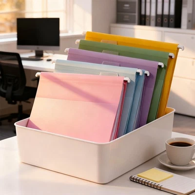 10x Durable A4 File Folder Suspended Type Lever Arch Folder Hanging File Folders - Image 1 of 4