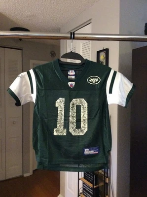 Camiseta verde de los New York Jets #10 Chad Pennington joven pequeño talla grande 7 Reebok Foto 1 de 2