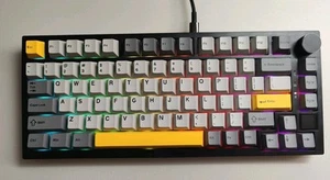 Ajazz AK820 Pro 75% 3 Mode Mechanical Keyboard with Knob Hot Swappable READ - Picture 1 of 7