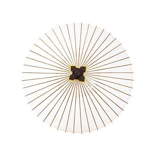 Yamamoto Waterproof Japanese Umbrella Bangasa Made in Japan Vinyl Coated (White) - Image 1 of 4