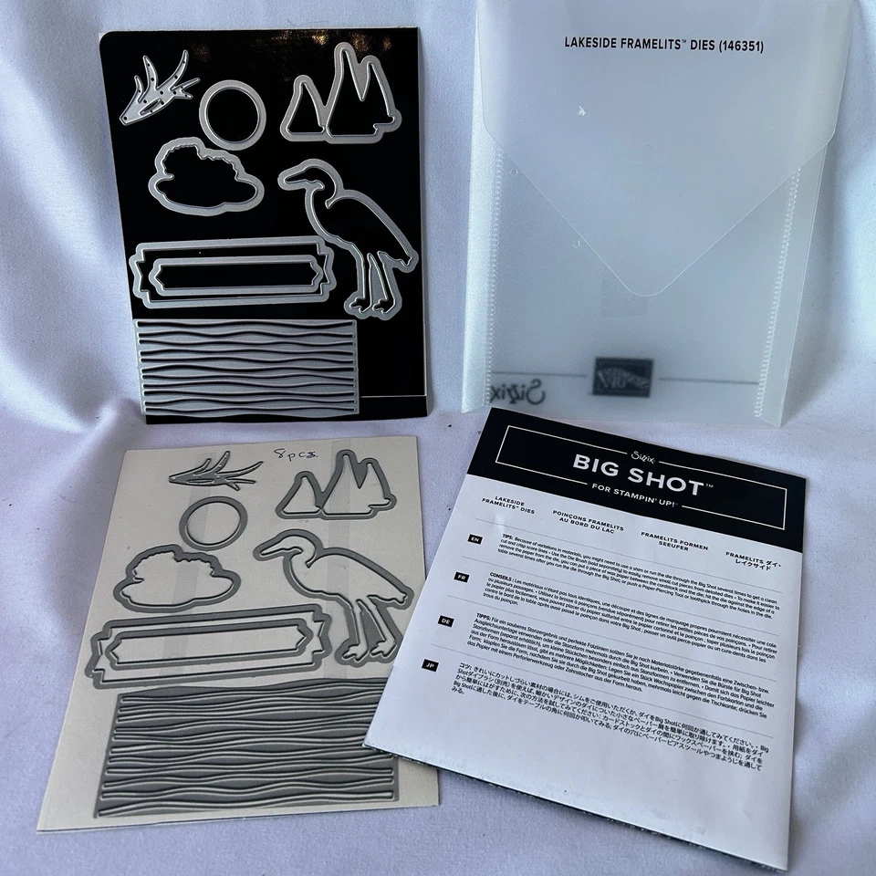 Troqueles Stampin' Up Lakeside Framelits 146351, Big shot, Sizzix Foto 1 de 4