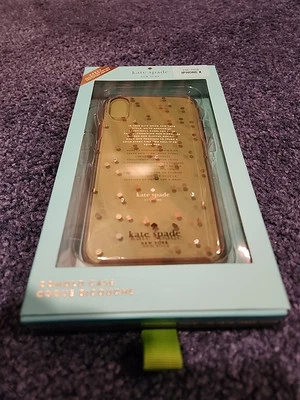 NUEVO EN CAJA Funda para Teléfono Celular Kate Spade iPhone XS/X Dancing Dots Foto 1 de 2