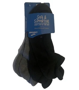Brooks Multicolor Ghost Midweight Full Toe Athletic Socks Unisex Adults Sz Large - Picture 1 of 6