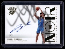 2022-23 Panini Noir Shadow Signatures Jaylin Williams Rookie Auto /25 #SHS-JWL