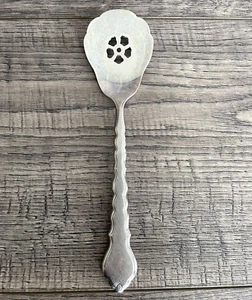 Oneida Community Stainless CELLO Slotted Pierced Jelly Server * DAMAGED READ * - Picture 1 of 6