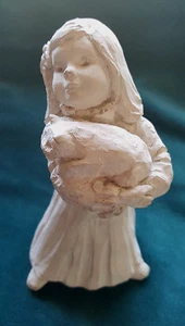 '87 AUSTIN BRIGHT EYES SERIE DEE CROWLEY SCULTURA PERFETTA RAGAZZA ABBINATA CON GATTINO - Foto 1 di 12