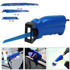 Reciprocating Saw Drill Tool Attachment for Wood and Metal Cutting with 3 Blades