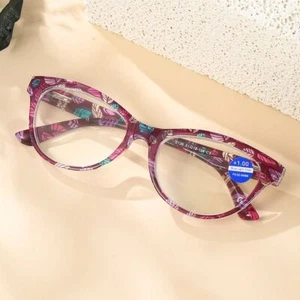 Colored Frame Glasses Strength: 1.0~3.5x Presbyopia Eyeglasses Readers - Picture 1 of 18