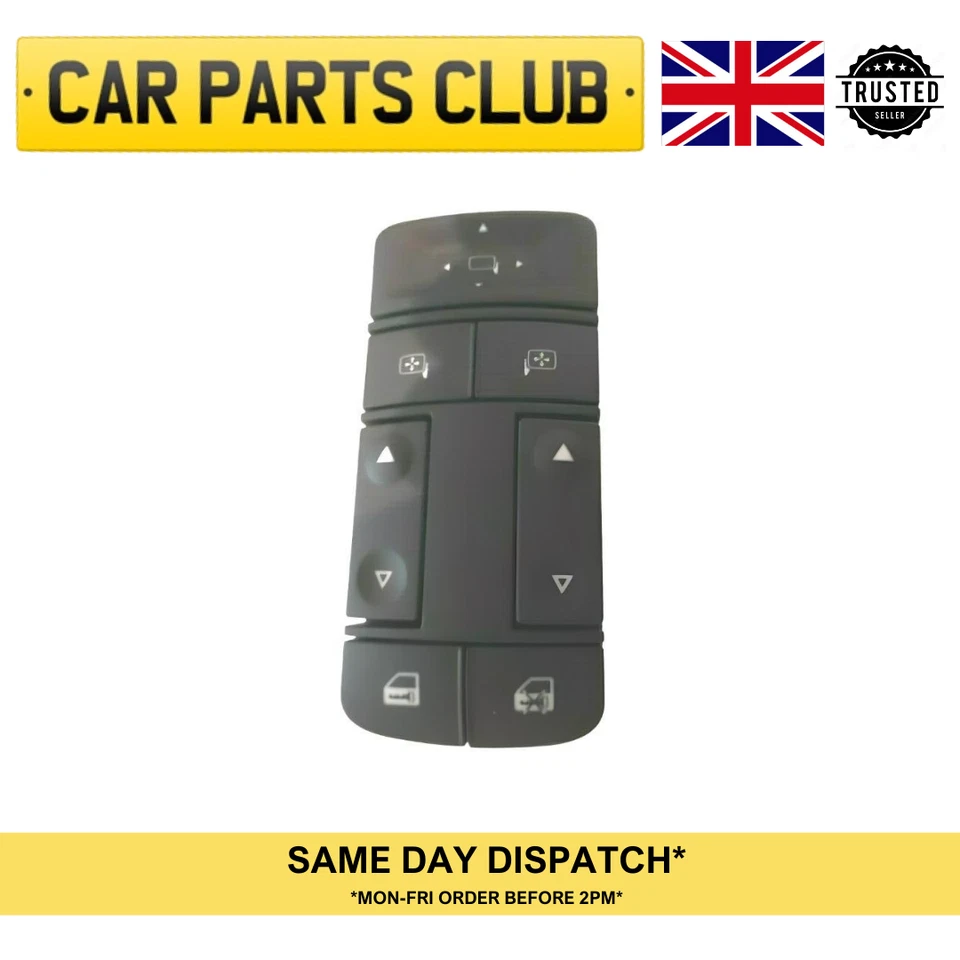Vauxhall VECTRA Electric Window Switch Right off Side Front 2007 13227048
