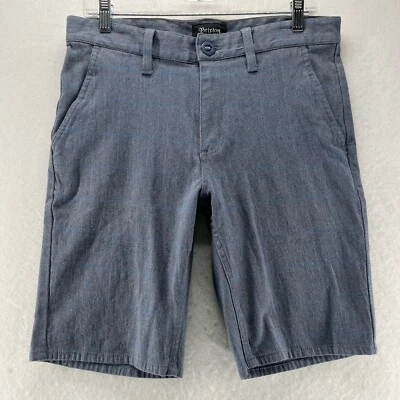 Pantalones Cortos Brixton Para Hombre Talla 32 Toil II Chino Frente Plano Caminar Elastizados Algodón Azul Foto 1 de 4