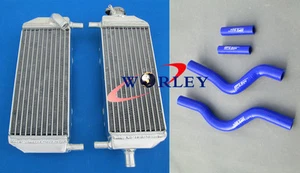 Aluminum radiator & hose for 2001-2008 Suzuki RM250 RM 250 02 03 04 05 06 07 - Picture 1 of 8