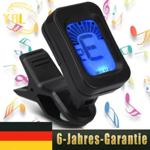 Clip-On Stimmgerät Gitarrenkapodaster für Bass Violine Ukulele Chromatisch DE - Bild 1 von 6