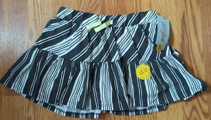 Cat & Jack Girl's Size XS (4/5) Charcoal Stripe NWT - Picture 1 of 4