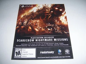 Batman Arkham Knight Scarecrow Nightmare Missions Download Code DLC For PS4 - Picture 1 of 1