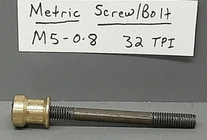 Stanley Plane KNOPF 2-1/4" METRISCH M5-0,8 32 TPI Schraube & Messingmutter NEU - Bild 1 von 6