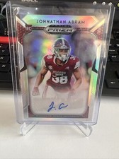 2019 Panini Prizm Draft Picks Silver Johnathan Abram #160 Rookie Auto RC