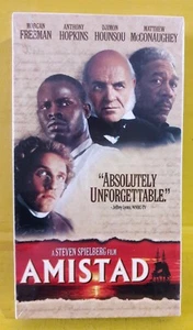 Amistad - VHS, 1998 Morgan Freeman, Anthony Hopkins, Matthew McConaughey - Picture 1 of 2