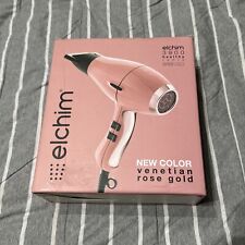 Elchim 3900 Professional Hair Dryer, Healthy Ionic Technology, Rose Gold Italy