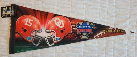 Alabama Crimson Tide vs Oklahoma Sooners Allstate Sugar Bowl 2014 Pennant Cover