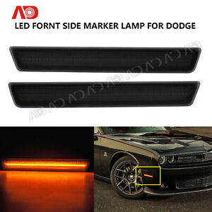 Front Bumper Side Marker Corner Parking Light Right for 08-13 Dodge Challenger
