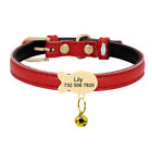 Katzenhalsband mit Glocke Hundehalsband Hundemarke Namen Gravur Personalisiert