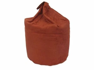 Bean Bag Cover Terracotta Rust Suede Unfilled Bean Bag Footrest Chair - Picture 1 of 1