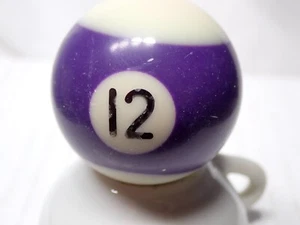 Replacement 1.5" Mini Billiard Pool Ball #12 Purple Stripe - Picture 1 of 1