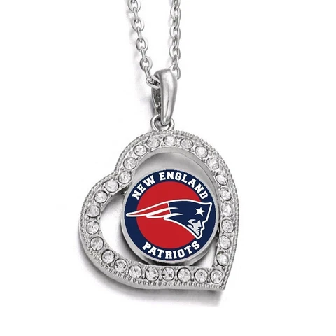 Special New England Patriots Womens 925 Sterling Silver Link Chain Necklace D19 Cover