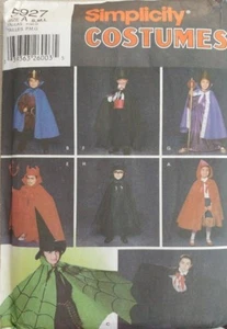 Simplicity Kostüm Muster 5927 Kinder Gewand Umhänge Kronen Hut Gr. S M L - Bild 1 von 2