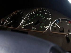 Pour Range Rover P38A 1994-2002 Cerclages De Compteur Aluminium Anneaux Chrome - Picture 1 of 6