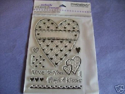 STAMPENDOUS RUBBER STAMPS CLEAR LIGHT HEART NEW clear STAMP SET - Image 1 of 1