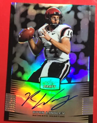 2012 Leaf Draft Ryan Lindley San Diego State autograph RC Cardinals/99 - Image 1 of 2