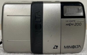 Minolta Vectis 200 IX-Date analoge Kompaktkamera (silber) – TEILE ODER REPARATUR - Bild 1 von 17